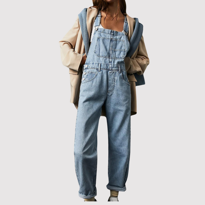 Salopette en Jean Femme Coupe Décontractée