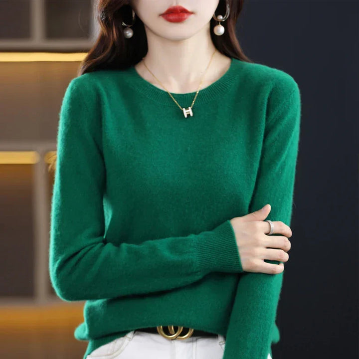 Pull pour femme en maille douce à col rond