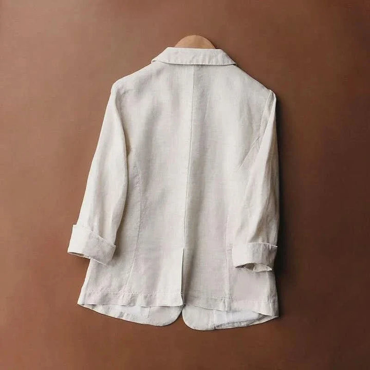 Blazer Femme à Bouton Unique et Poches
