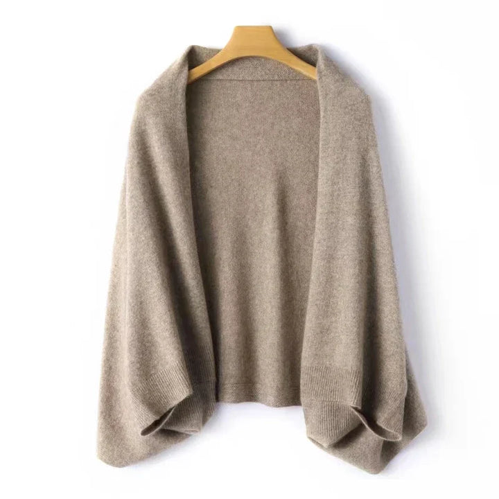 Dámský otevřený cardigan v šálovém stylu