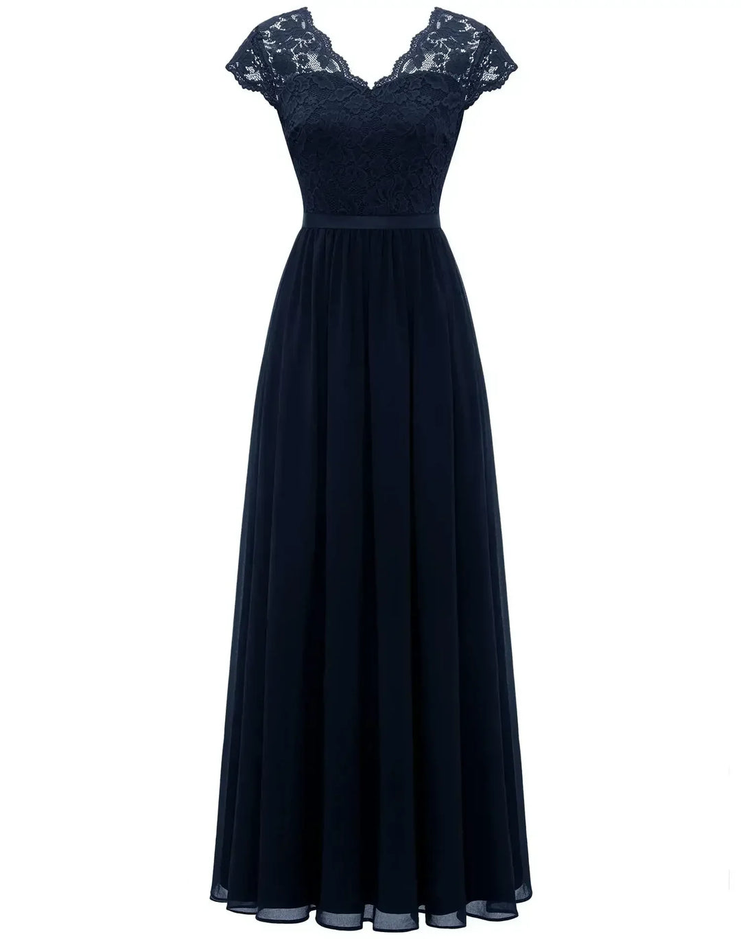 Robe Longue Femme en Dentelle Élégante