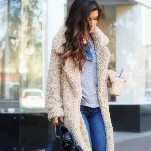 Manteau Teddy Long pour Femme