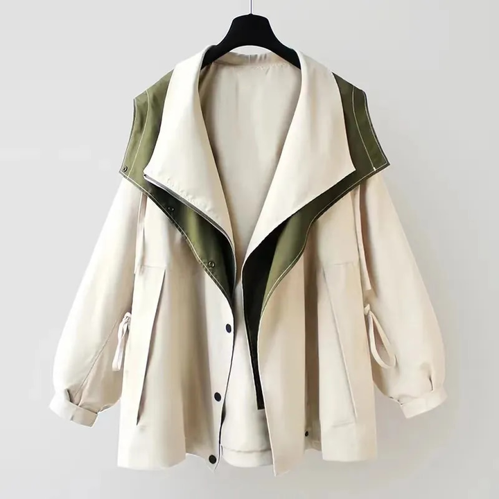Veste Femme Imperméable à Capuche et Coupe-Vent
