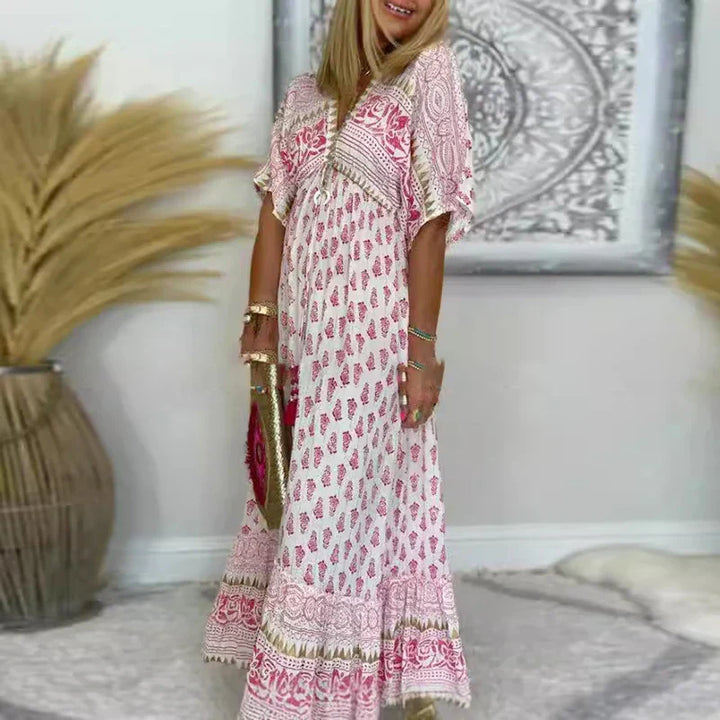 Dámské boho šaty s volným střihem