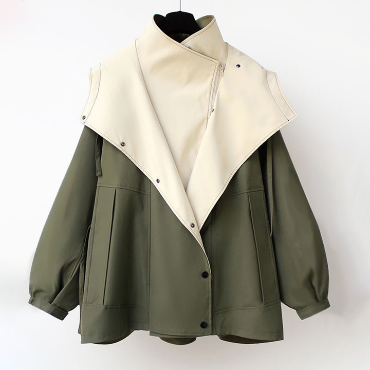 Veste Femme Imperméable à Capuche et Coupe-Vent