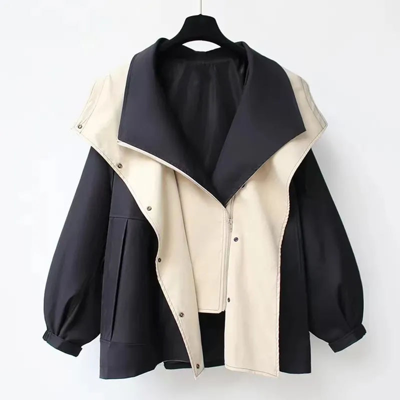 Veste Femme Imperméable à Capuche et Coupe-Vent