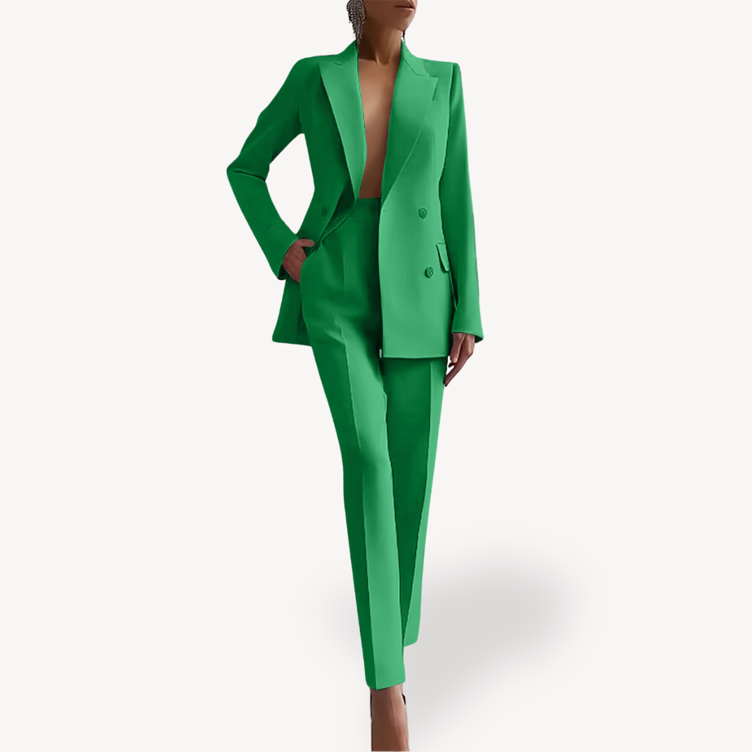 Completo Tailleur Donna 2 Pezzi Blazer Slim e Pantalone Elegante