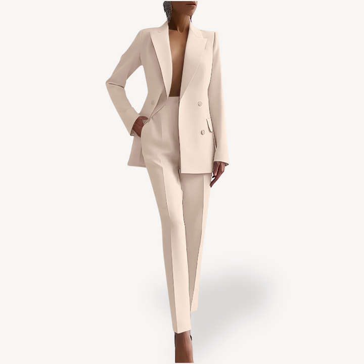 Completo Tailleur Donna 2 Pezzi Blazer Slim e Pantalone Elegante