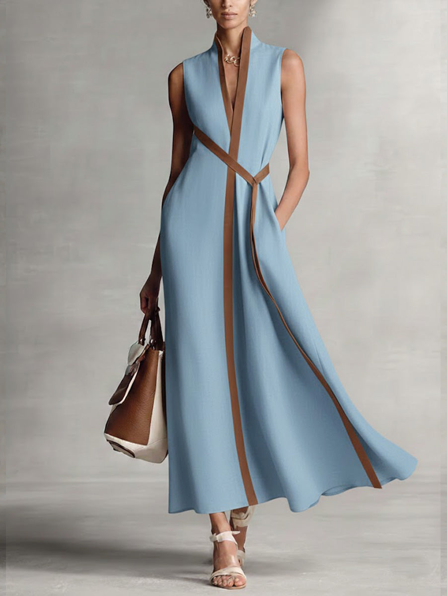 Lightweight Mandarin-collar women's robe