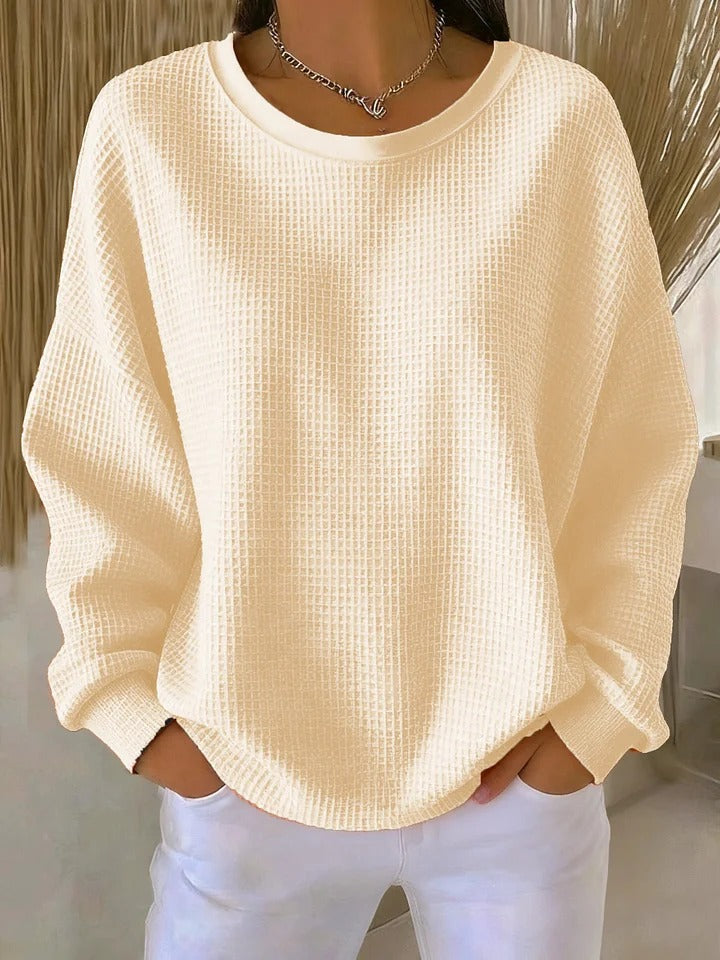 Maglione da donna in maglia testurizzata e dal taglio ampio