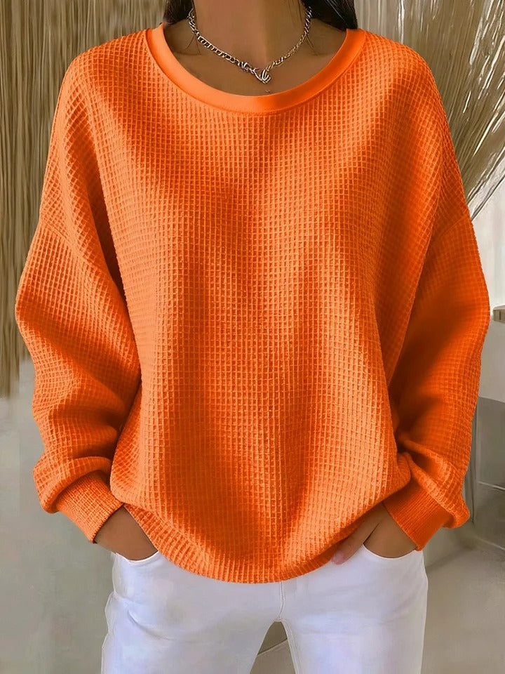 Maglione da donna in maglia testurizzata e dal taglio ampio