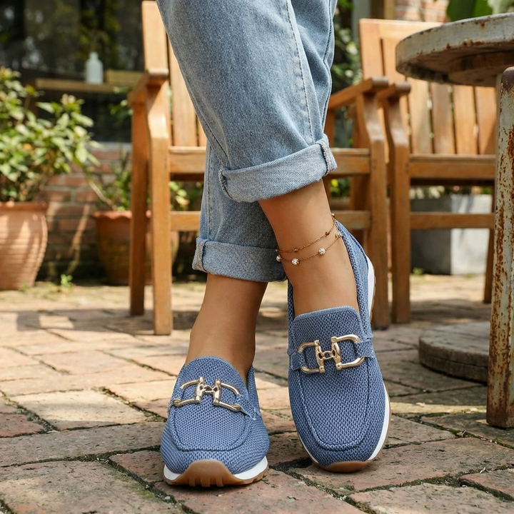 Pletené mokasíny Slingback – pohodlné a elegantní ploché boty s špičatou špičkou