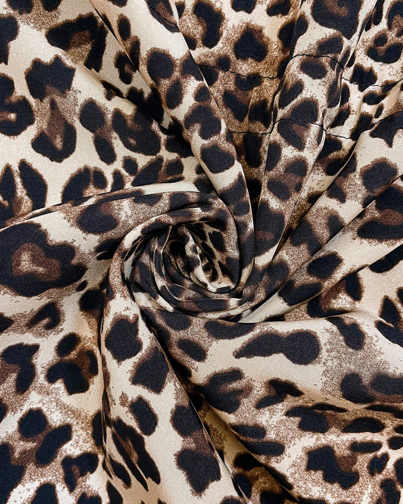 Dámská oboustranná mikina s kapucí s leopardím potiskem