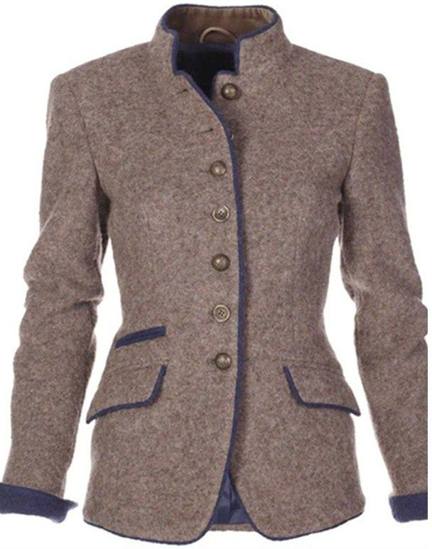 Blazer Femme Élégant à Boutons Coupe Structurée
