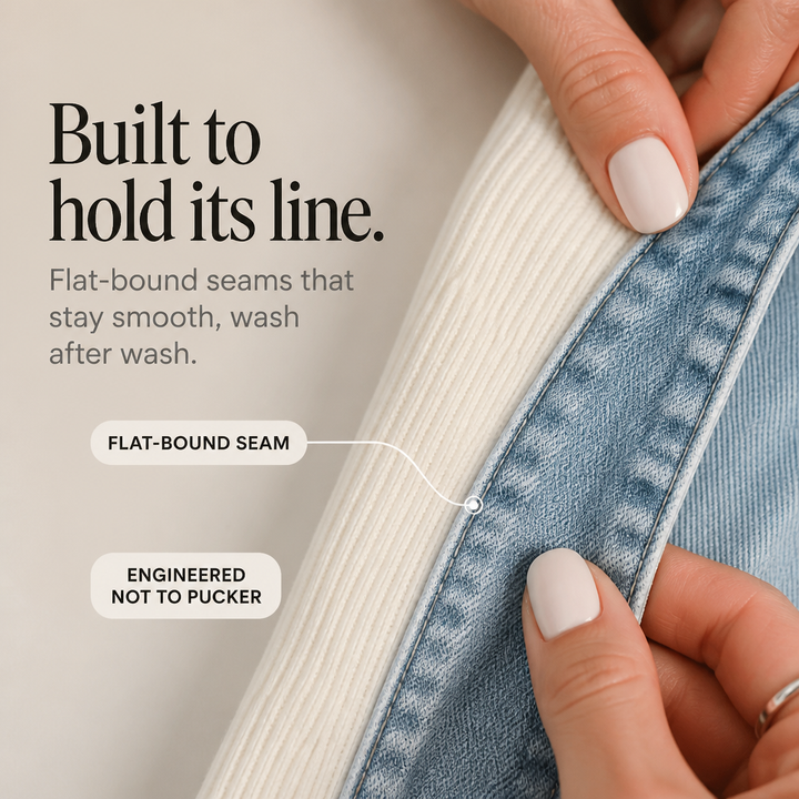 Gilet da donna in maglia a coste con inserti in denim