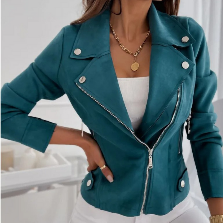 Blazer elegante aderente a maniche lunghe da donna