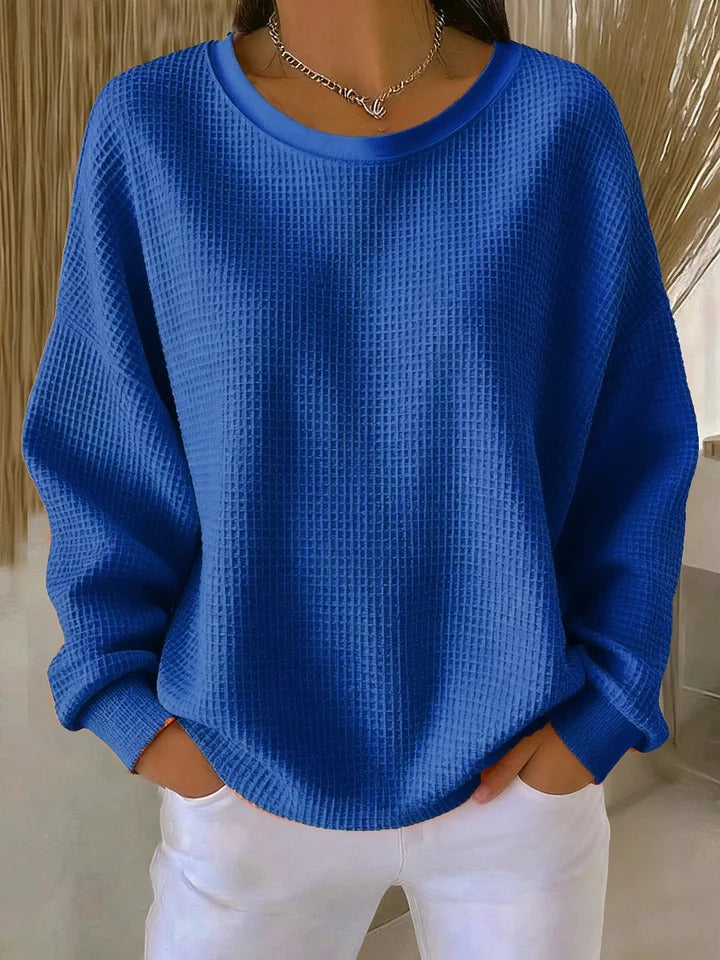 Maglione da donna in maglia testurizzata e dal taglio ampio