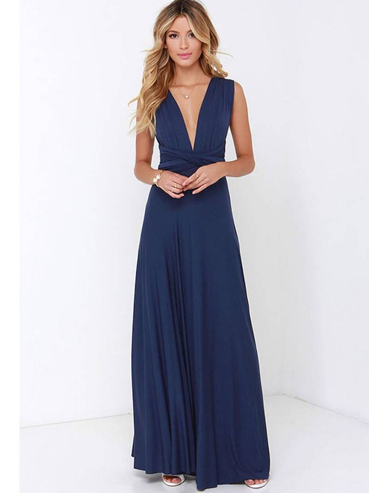Dámské asymetrické maxi šaty na jedno rameno, elegantní, lehký střih