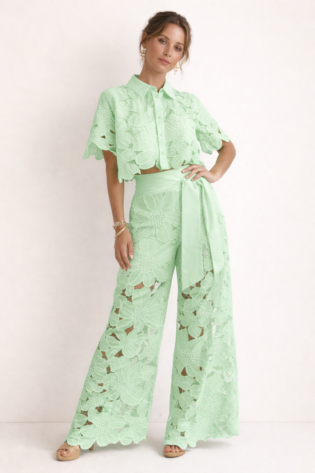 Ensemble Femme 2 Pièces Élégant à Motif
