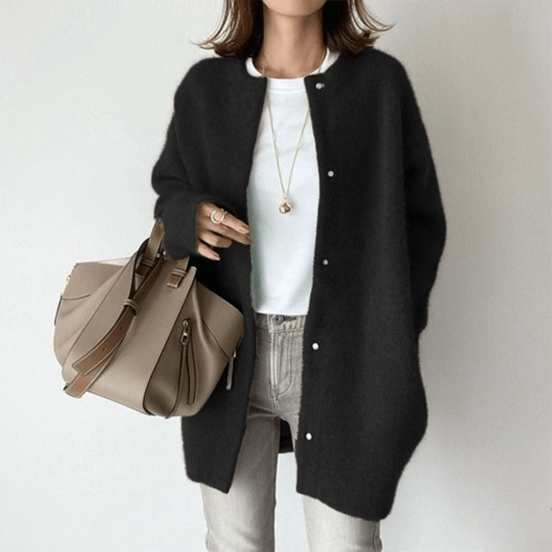 Cardigan Long Boutonné Pour Femme