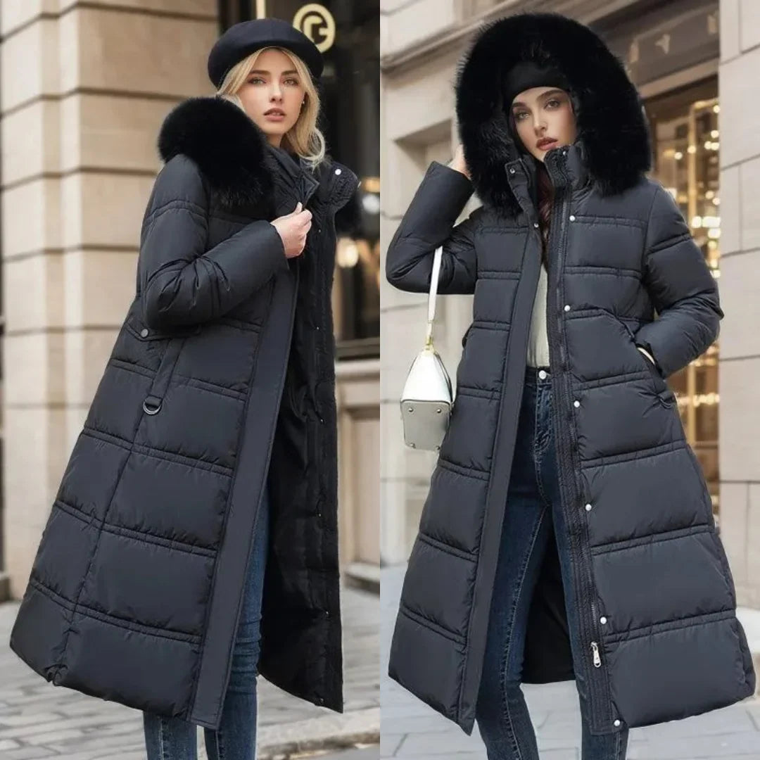 Parka Femme Capuche Fourrure Hiver