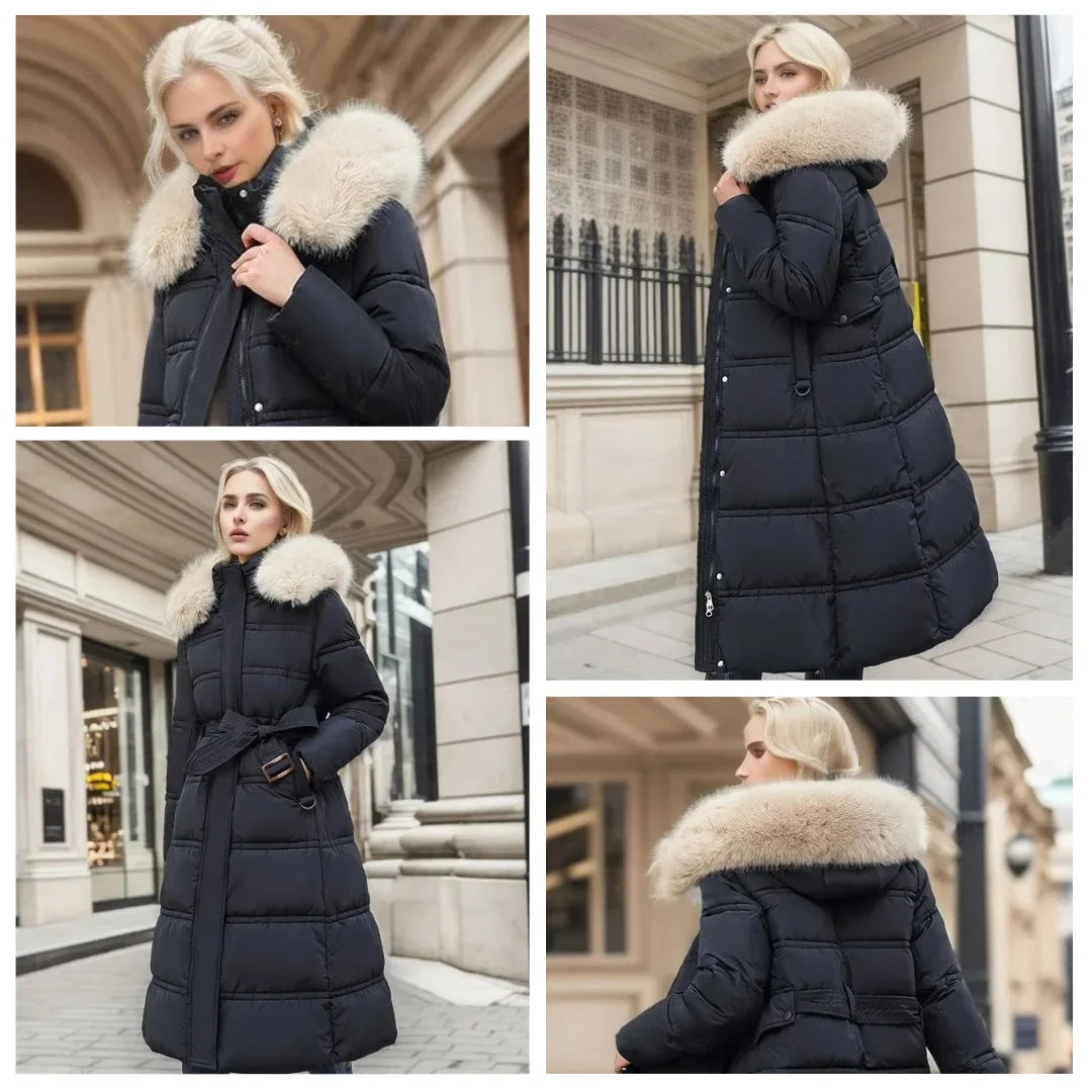 Parka Femme Capuche Fourrure Hiver