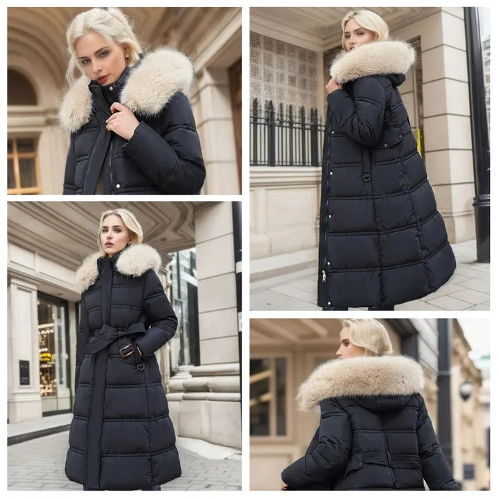 Parka Femme Capuche Fourrure Hiver