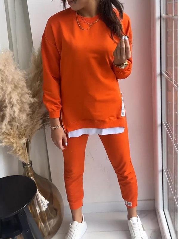 Ensemble Femme 2 Pièces Sweat à Col Rond et Pantalon