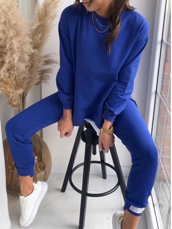 Ensemble Femme 2 Pièces Sweat à Col Rond et Pantalon