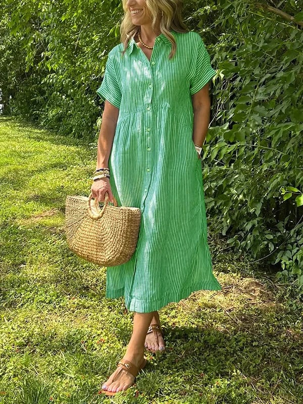 Dlouhé dámské košilové šaty – elegantní ležérní styl