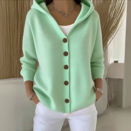 Cardigan à capuche femme coupe A
