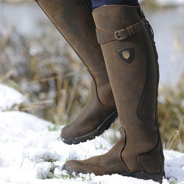 Botas altas para mujer con tacón bajo y ancho