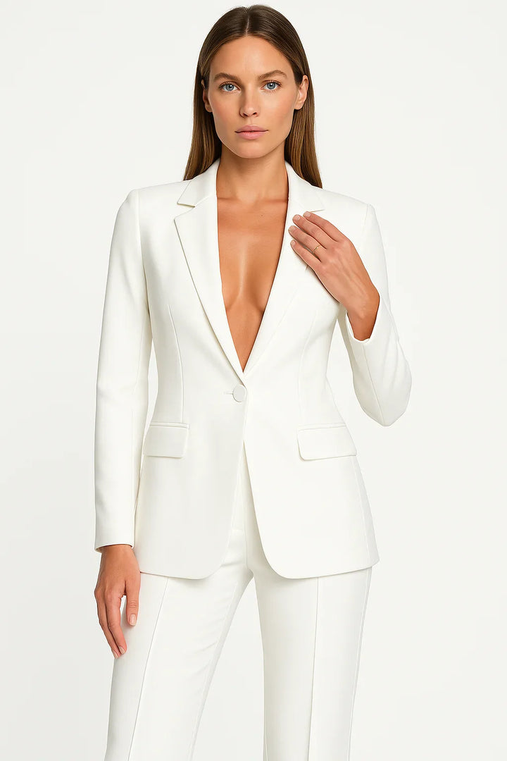 Ensemble Blazer et Pantalon Femme Tendance avec Coupe Moderne et Finitions Soignées