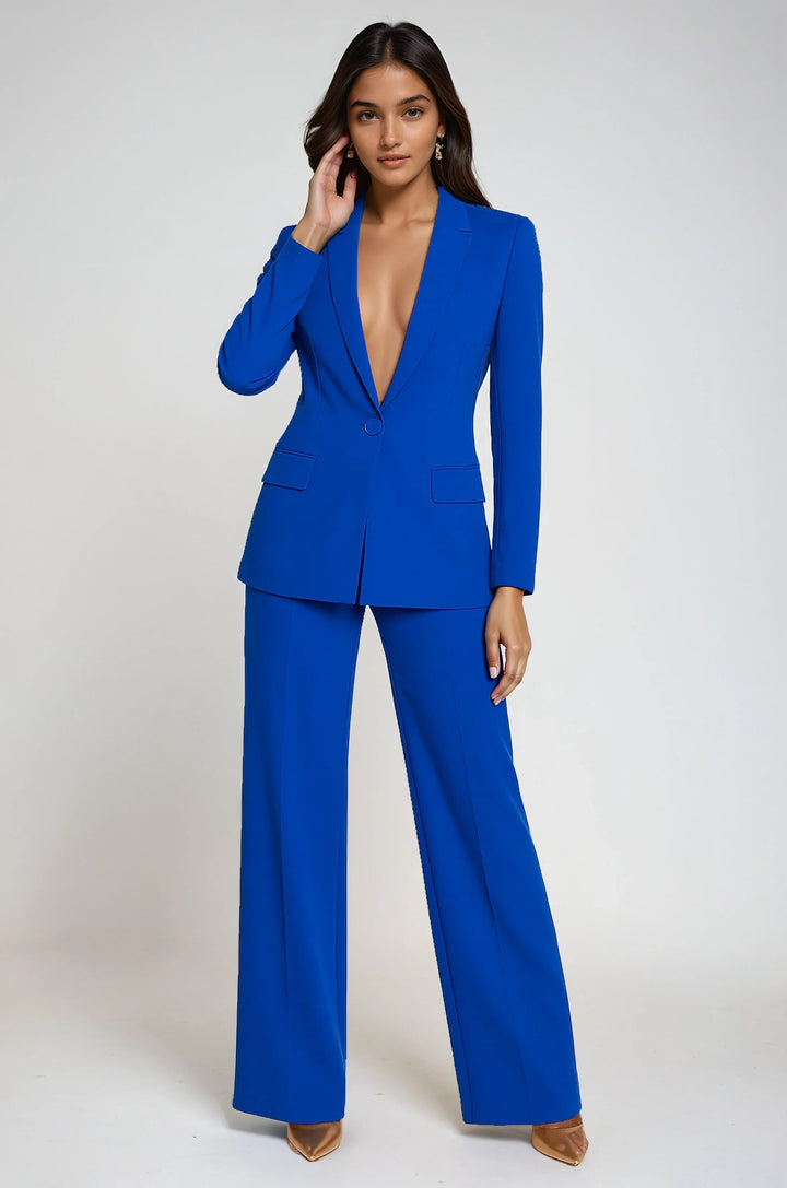 Blazer e pantaloni da donna taglio aderente
