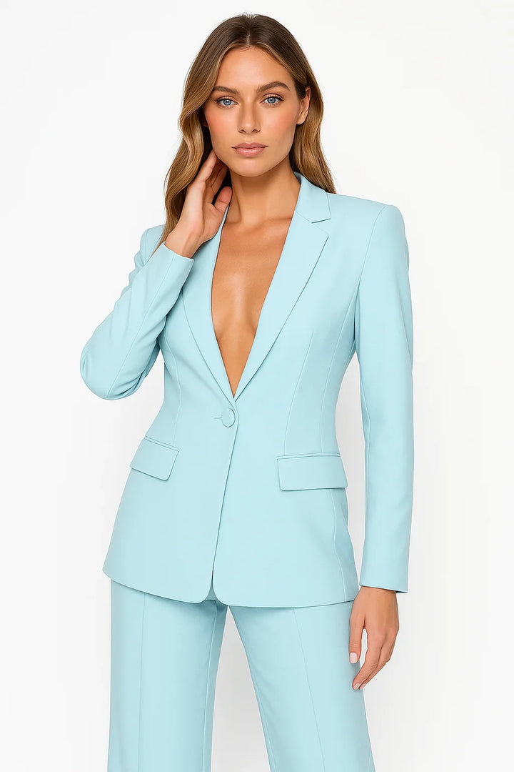 Ensemble Blazer et Pantalon Femme Tendance avec Coupe Moderne et Finitions Soignées