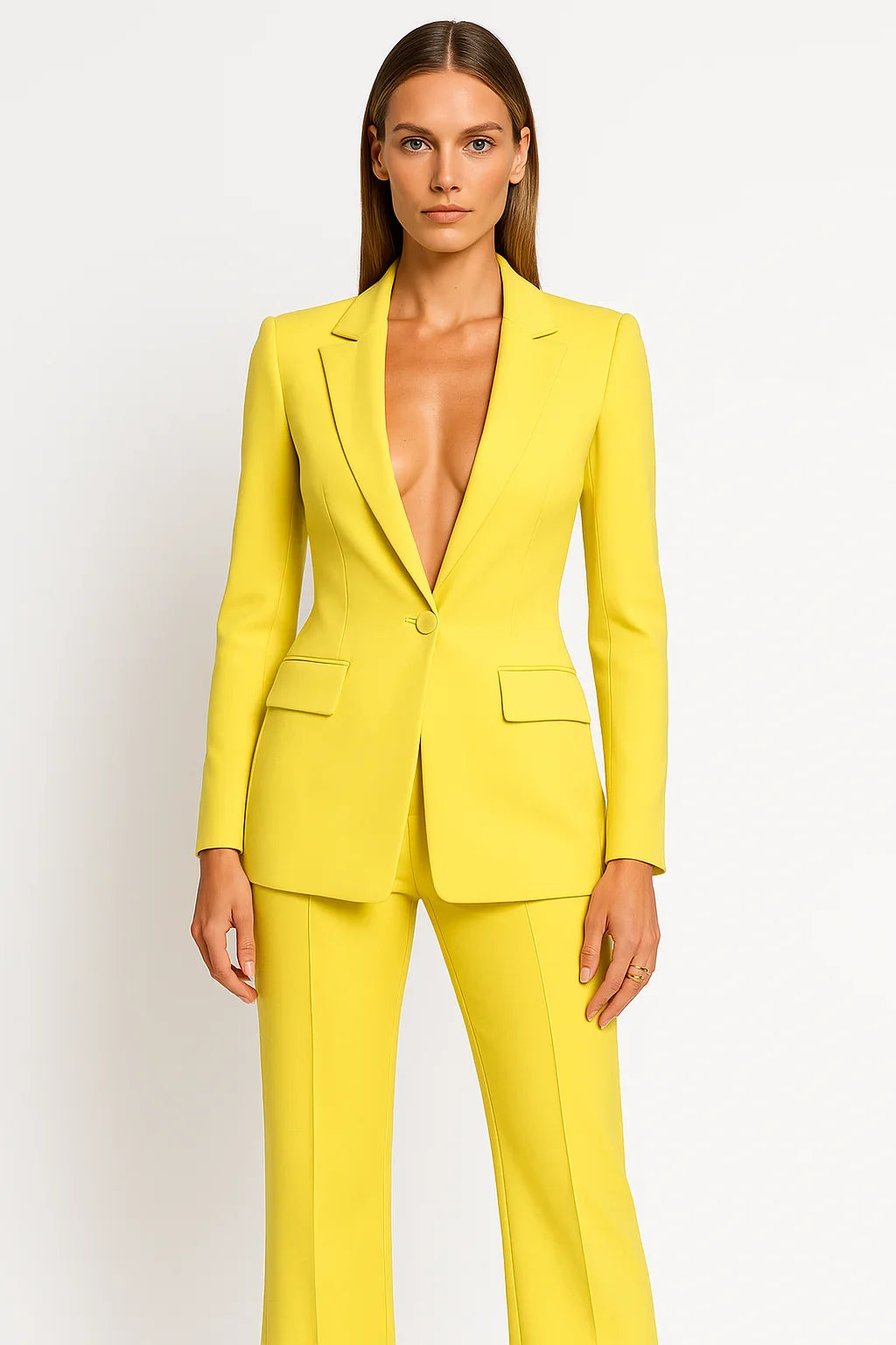 Ensemble Blazer et Pantalon Femme Tendance avec Coupe Moderne et Finitions Soignées