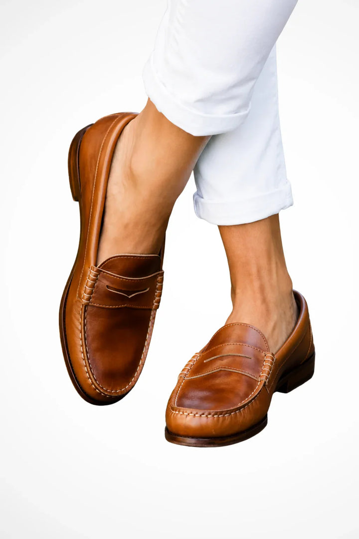 Mocassins Classiques Sans Lacets en Cuir Pour Femme