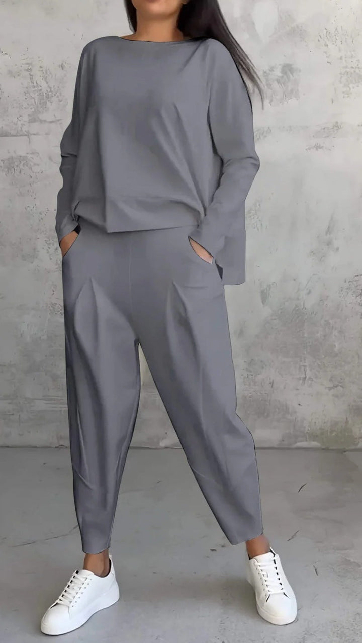 Completo da casa chic e casual da donna, 2 pezzi