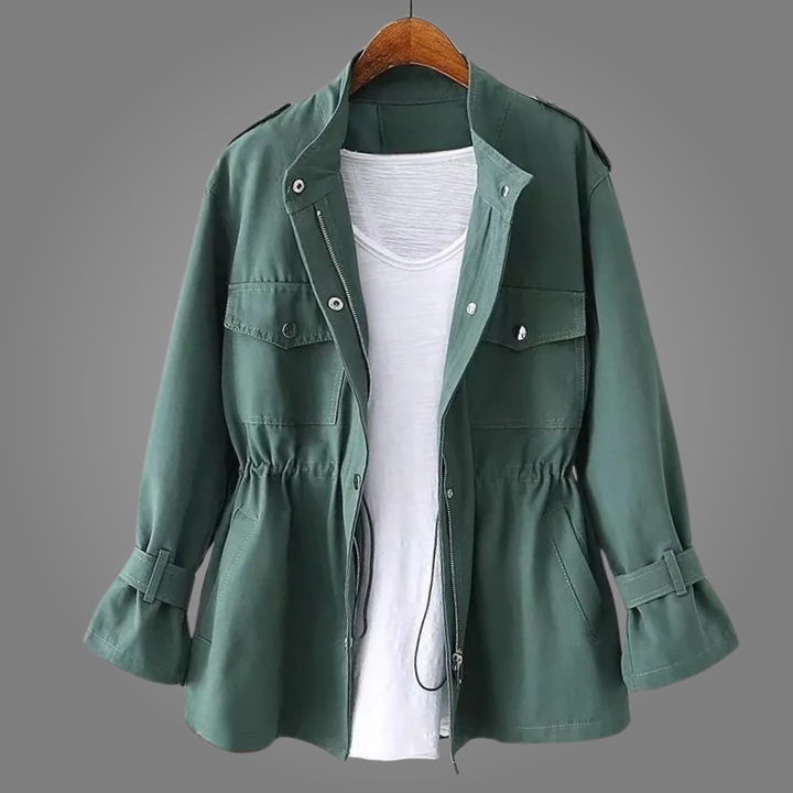 Cappotto casual da donna con tasche multiuso
