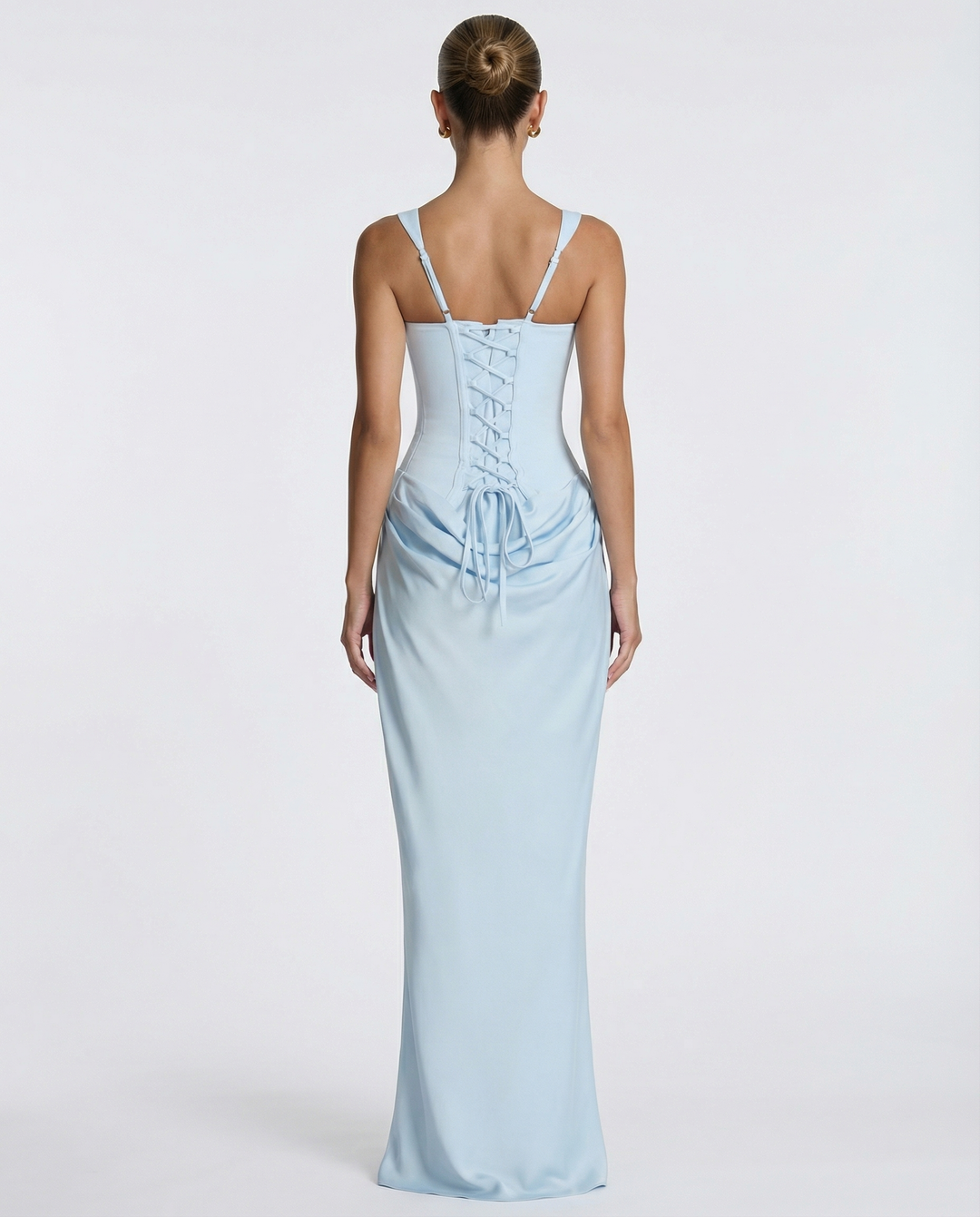 Women's Corset-Style Hourglass Maxi Dress