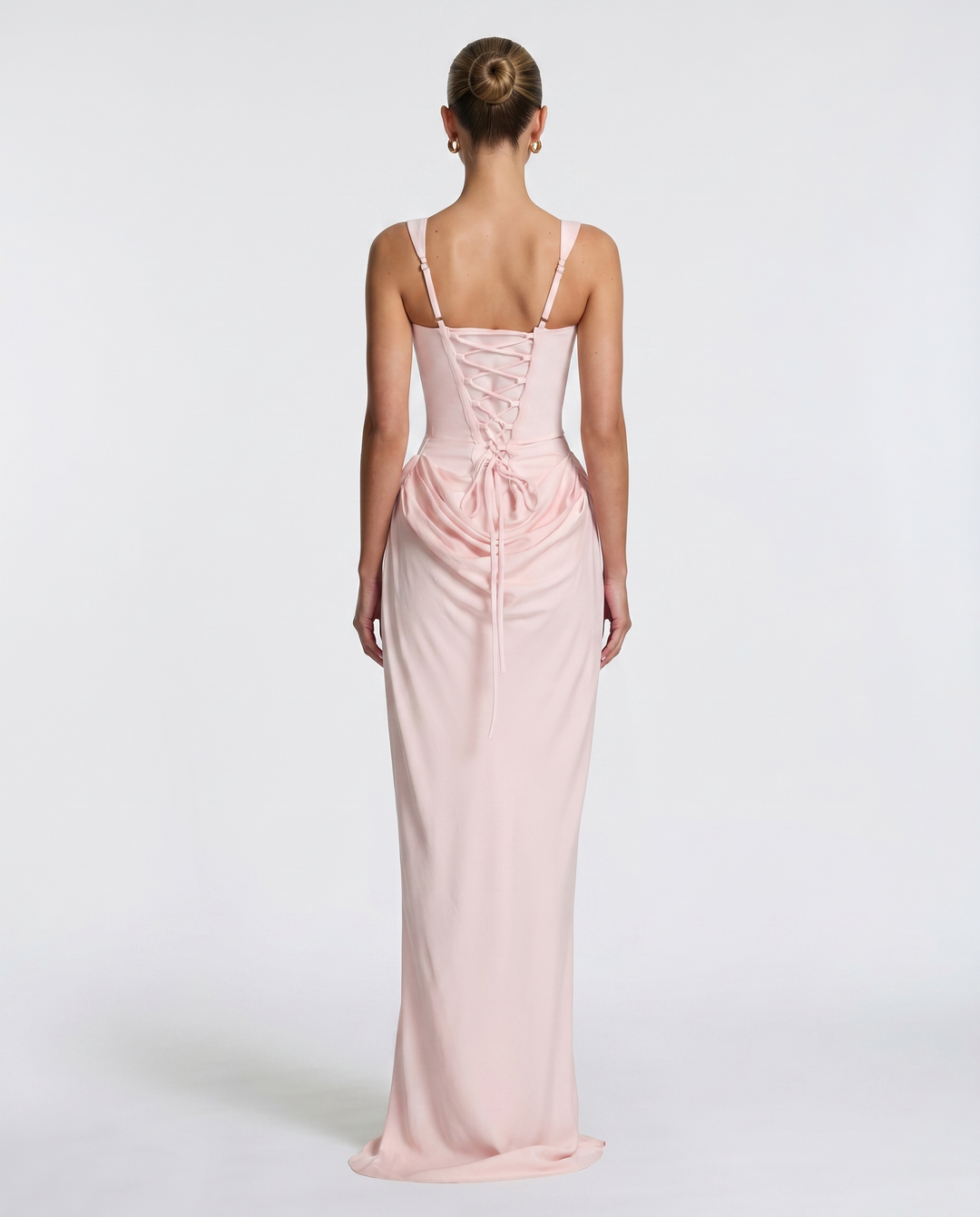 Women's Corset-Style Hourglass Maxi Dress