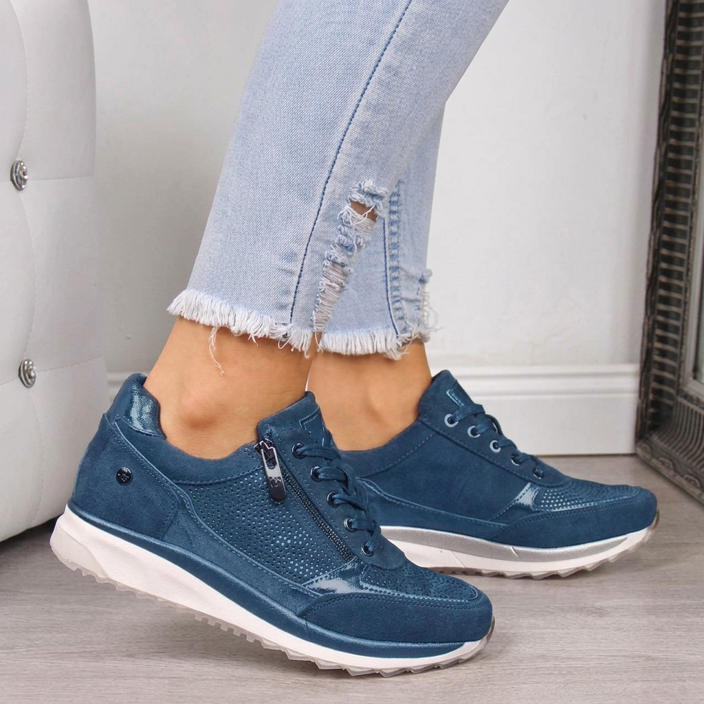 Γυναικεία casual sneakers με κορδόνια για καθημερινή χρήση