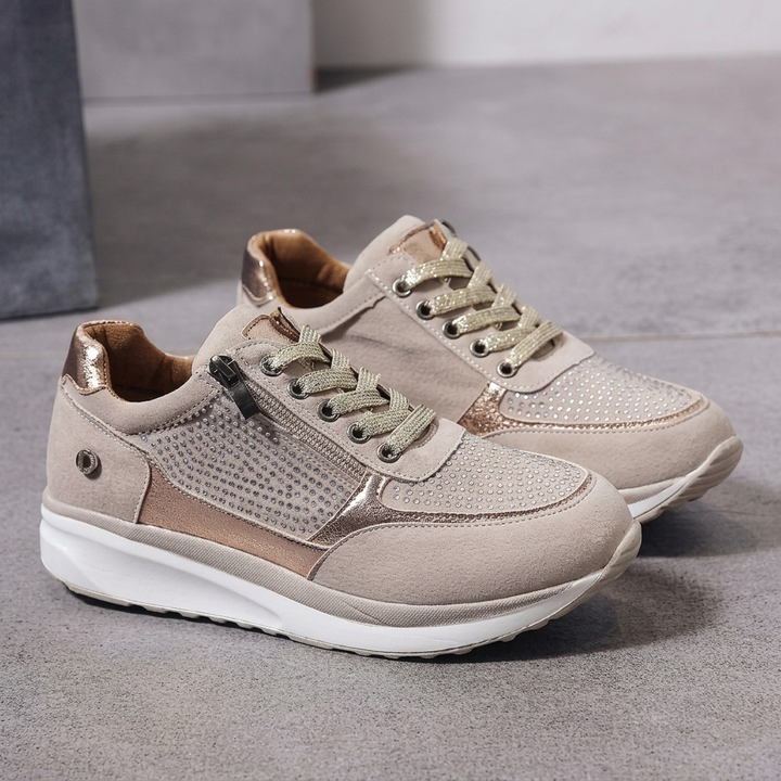 Γυναικεία casual sneakers με κορδόνια για καθημερινή χρήση