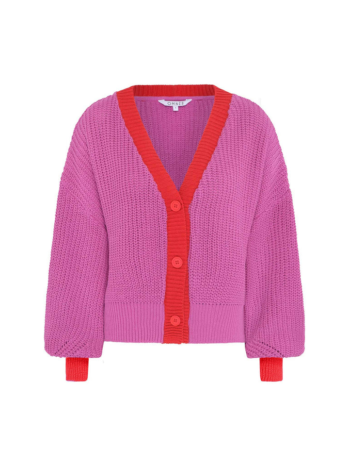 Chaleco oversize de punto acanalado grueso para mujer