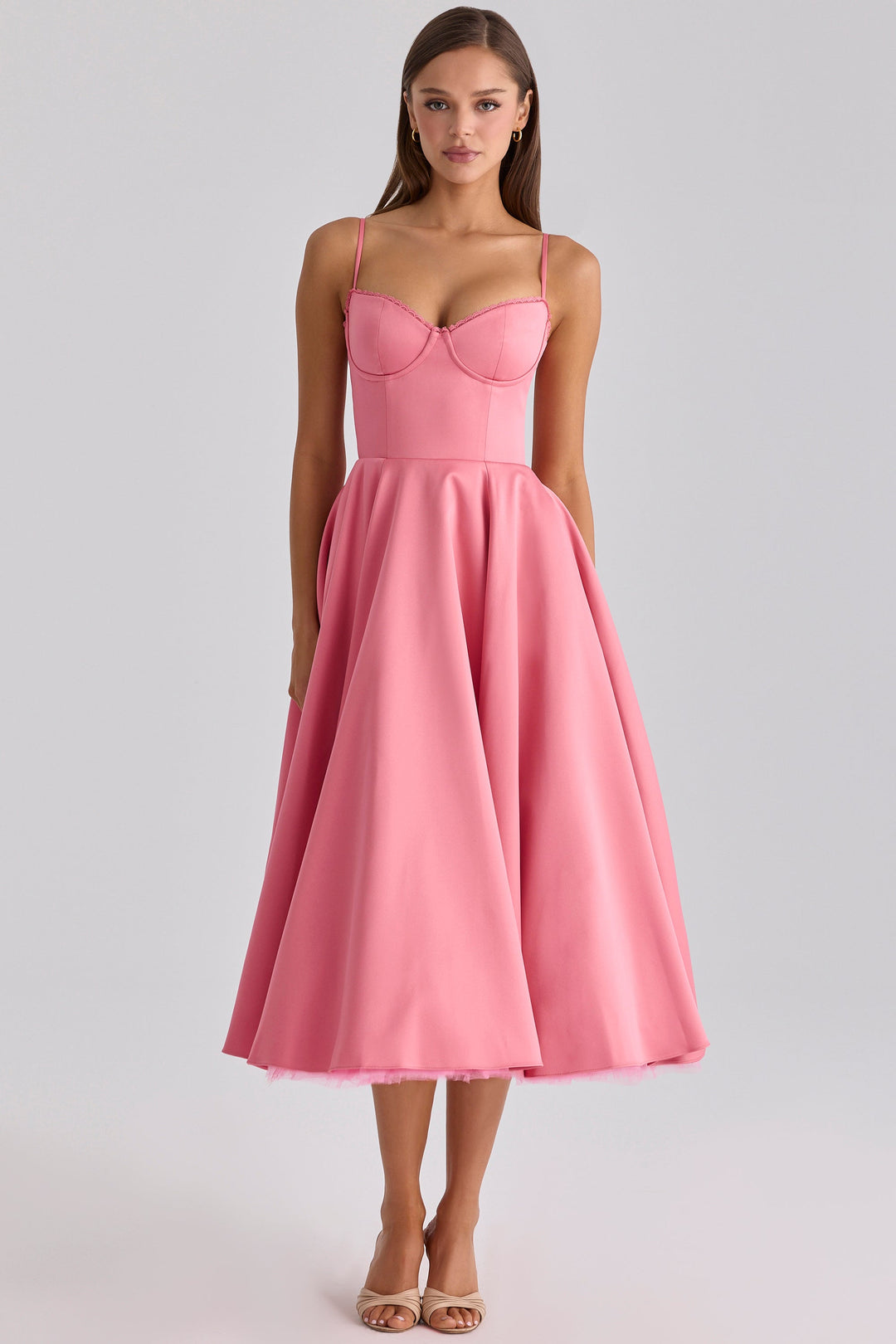 Women's Vintage Sleeveless A-Line Midi Dress
