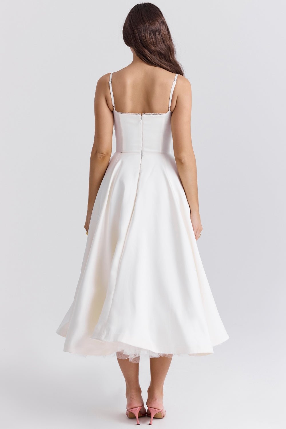 Women's Vintage Sleeveless A-Line Midi Dress