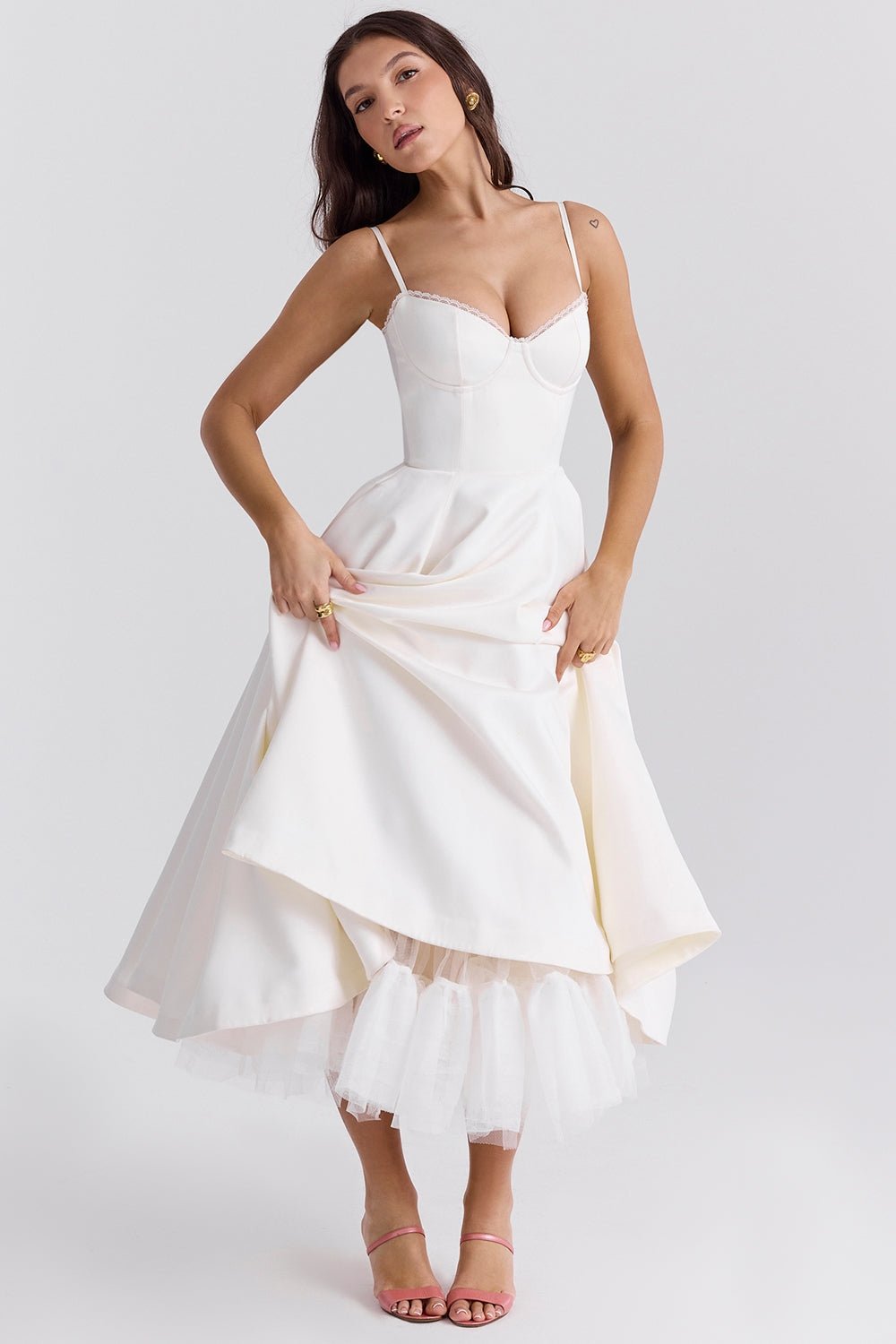 Women's Vintage Sleeveless A-Line Midi Dress