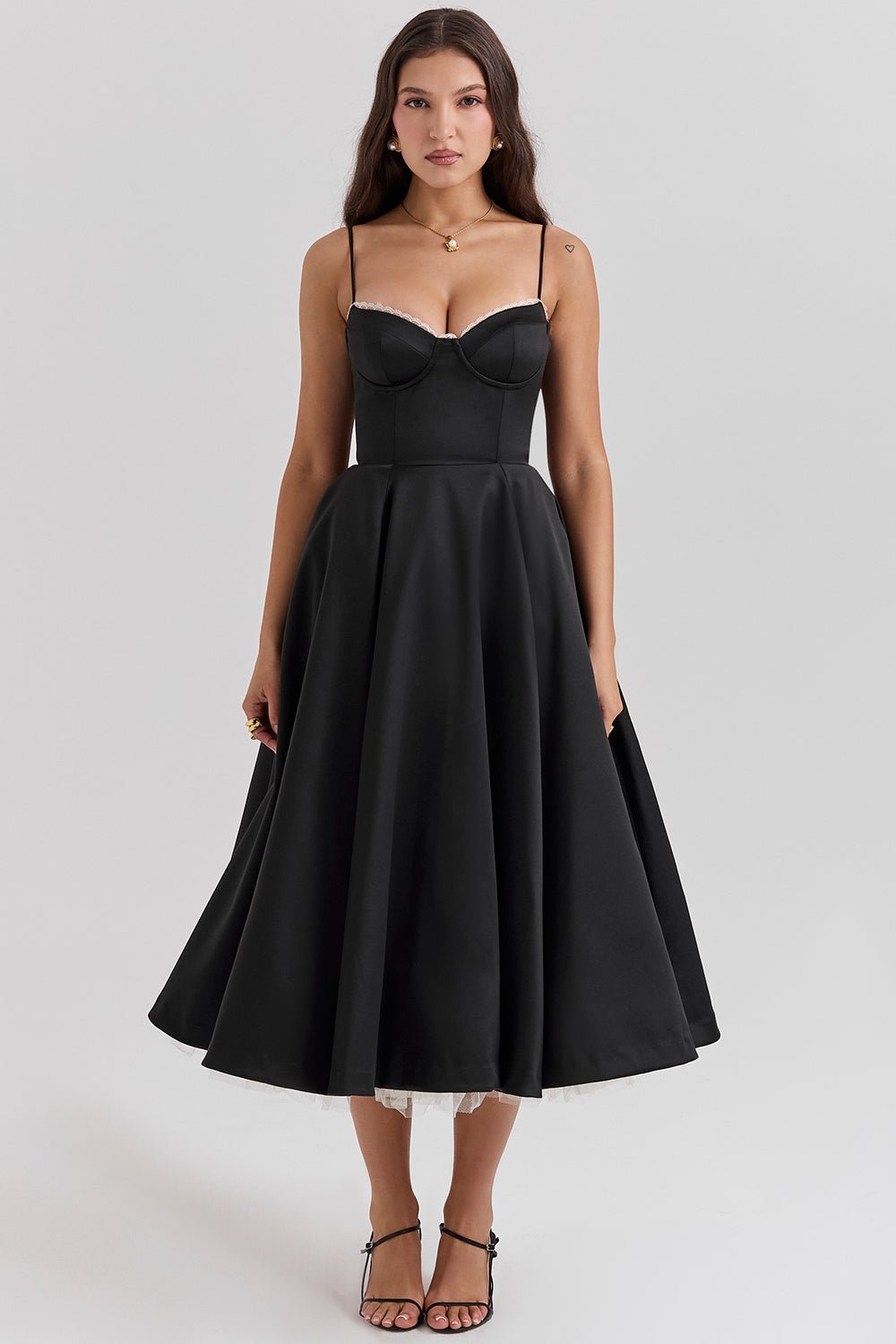 Women's Vintage Sleeveless A-Line Midi Dress