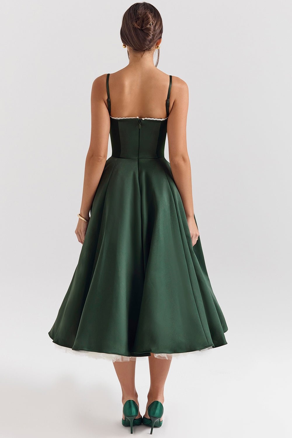 Women's Vintage Sleeveless A-Line Midi Dress