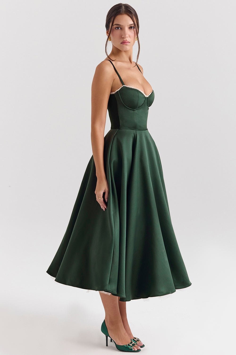 Women's Vintage Sleeveless A-Line Midi Dress